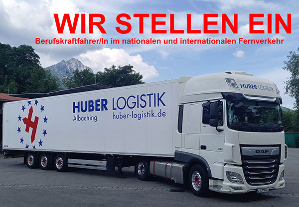 WIR SUCHEN - Huber Logistik