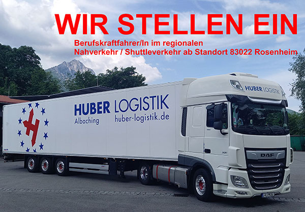 WIR SUCHEN - Huber Logistik
