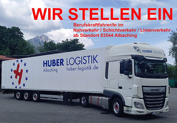 WIR SUCHEN - Huber Logistik WIR SUCHEN - Huber Logistik